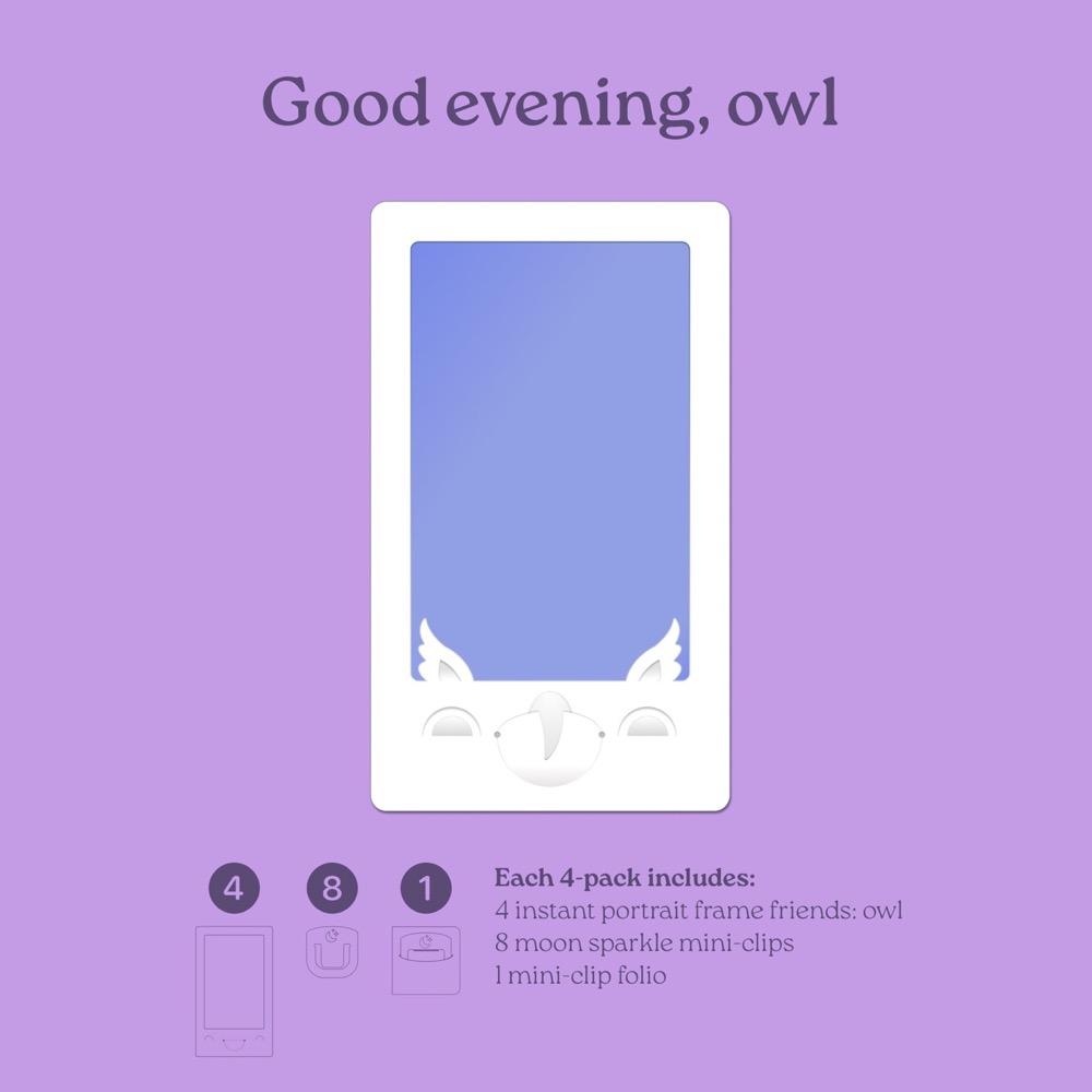 Instant Friends Owl Portrait Frame 4-pack, view 2