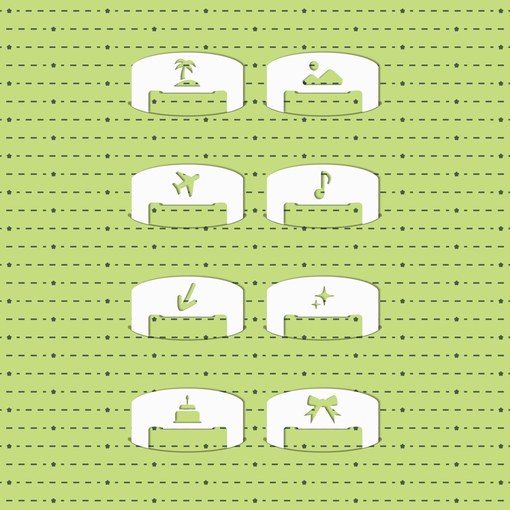 Mini Clip Series 1 Folio - Group 1 "Island" 8-clip pack