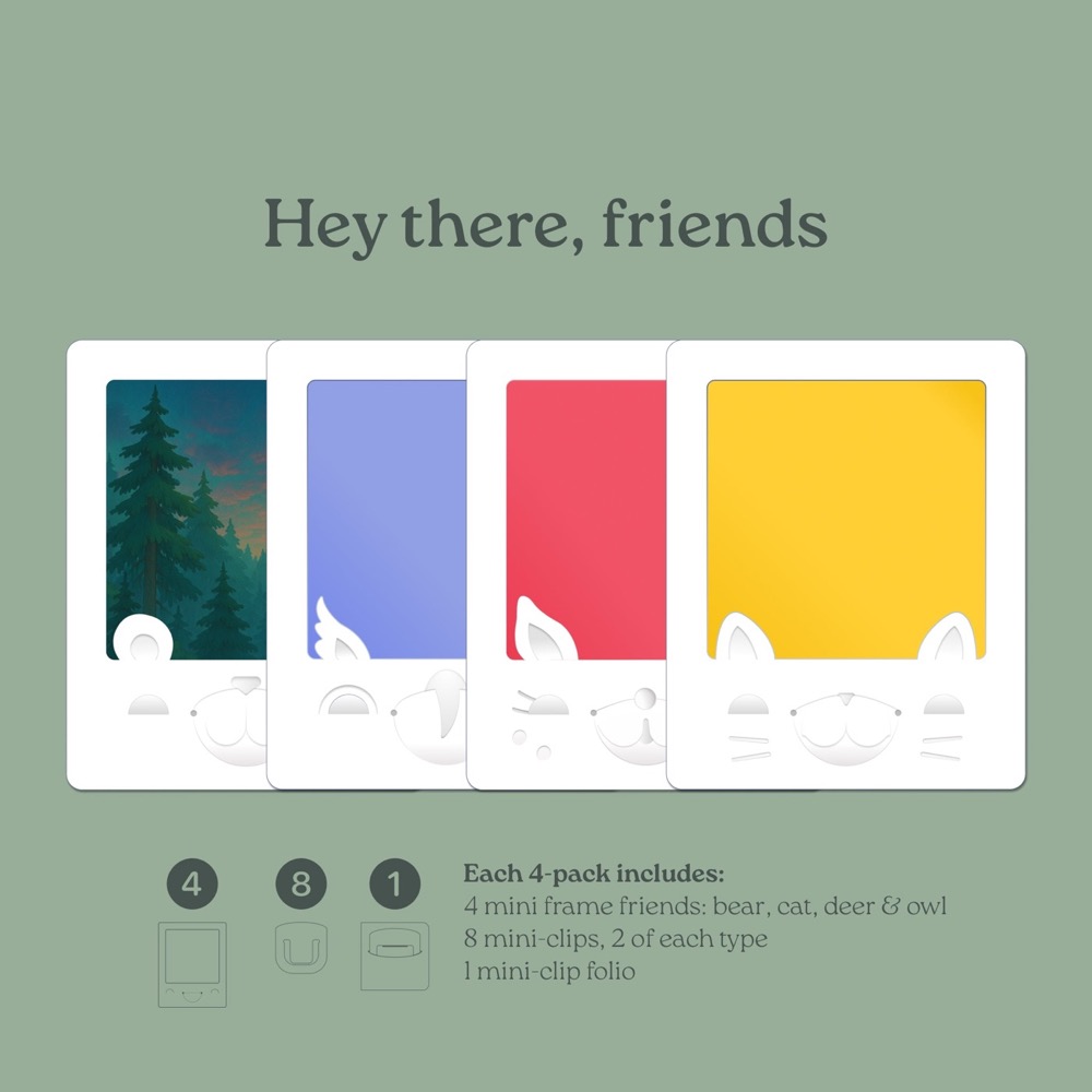 Mini Friends Mixed Frame 4-pack