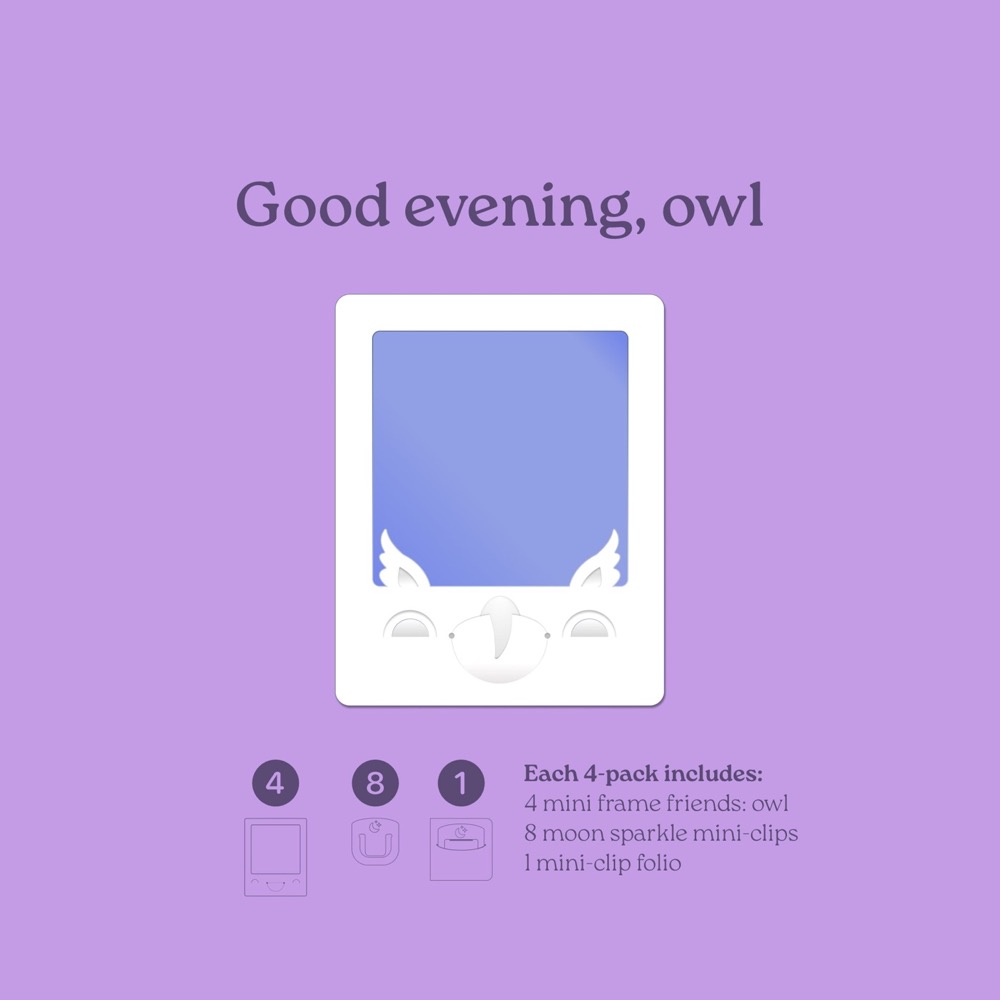 Mini Friends Owl Frame 4-pack, view 2