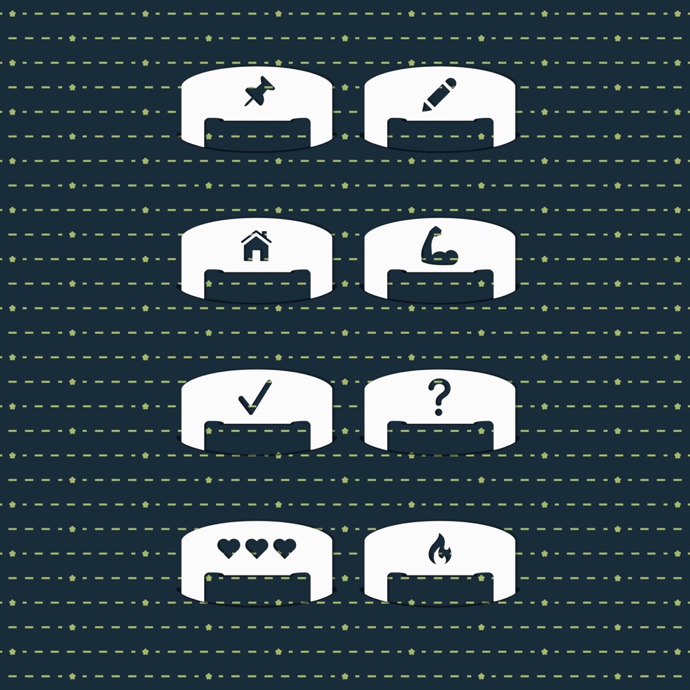 Mini Clip Series 1 Folio - Group 3 "Pushpin" 8-clip pack, view 2